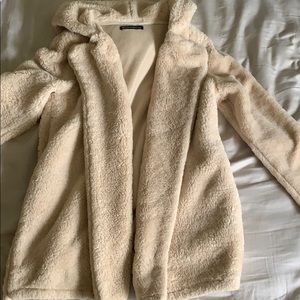 Brandy Melville teddy hoody coat